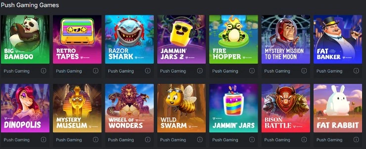 push gaming slots